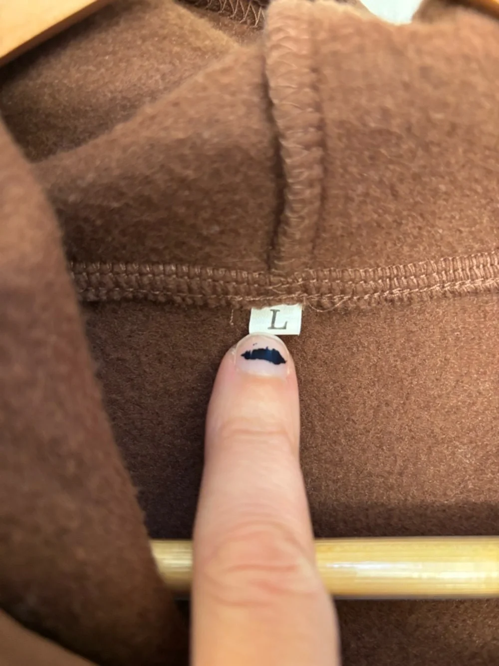 Backwoods Mens Brown Hoodie Sweatshirt Size Large Cigar Streetwear Western - Picture 6 of 8